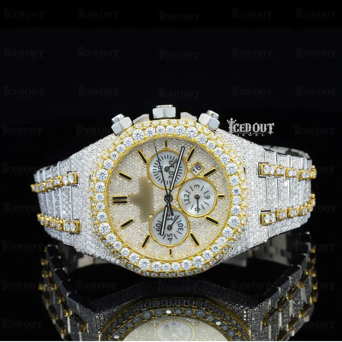 Audemars Piguet Royal Oak Chronograph Moissanite Watch