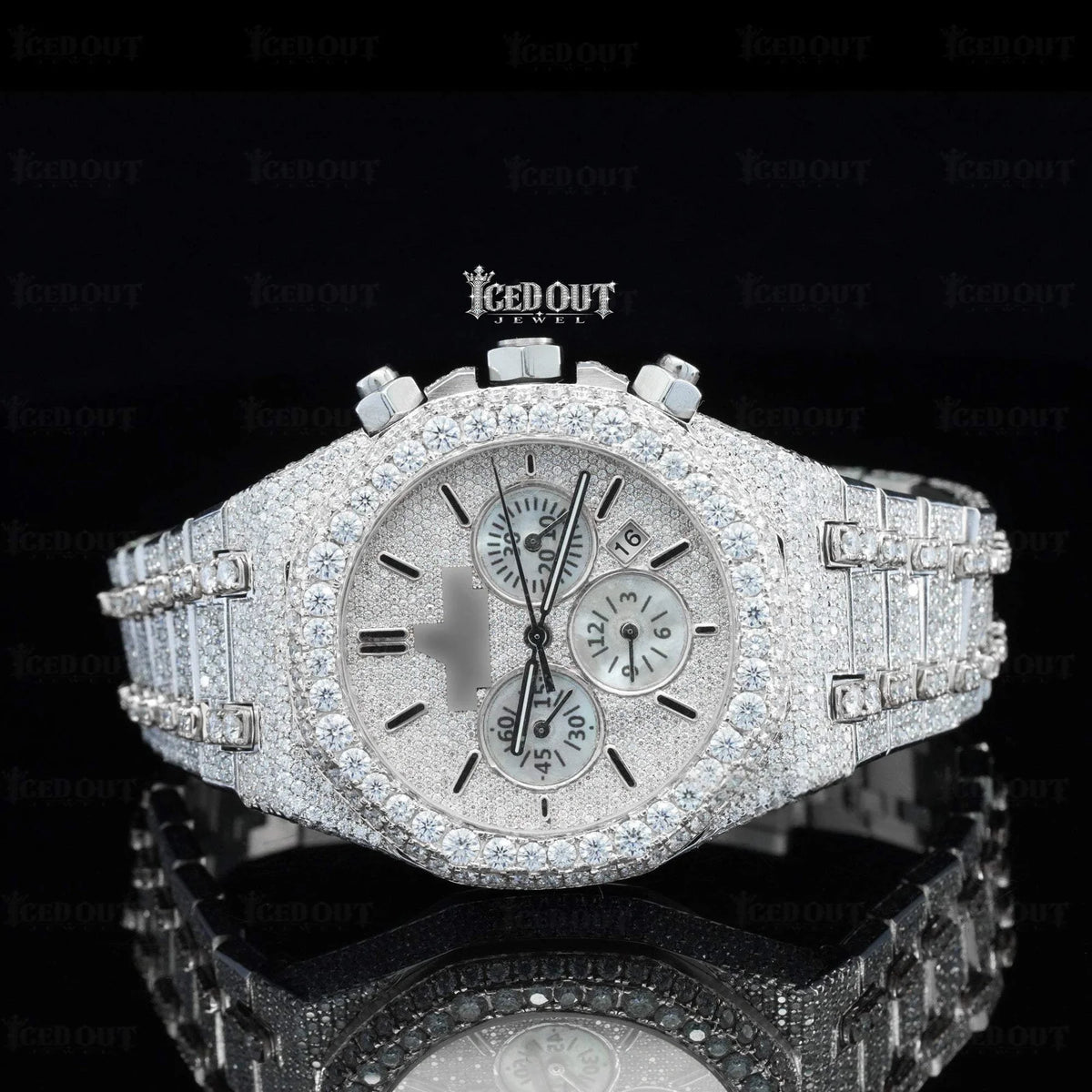 Audemars Piguet Royal Oak Chronograph Moissanite Watch