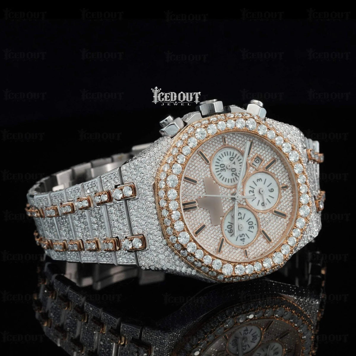 Audemars Piguet Royal Oak Chronograph Moissanite Watch