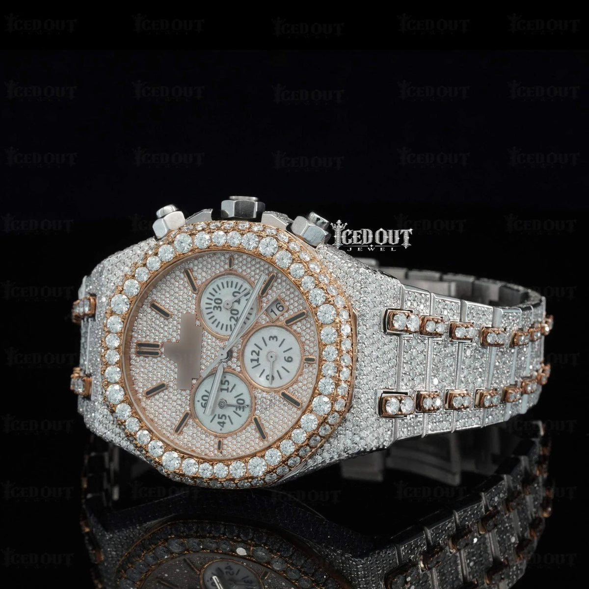 Audemars Piguet Royal Oak Chronograph Moissanite Watch
