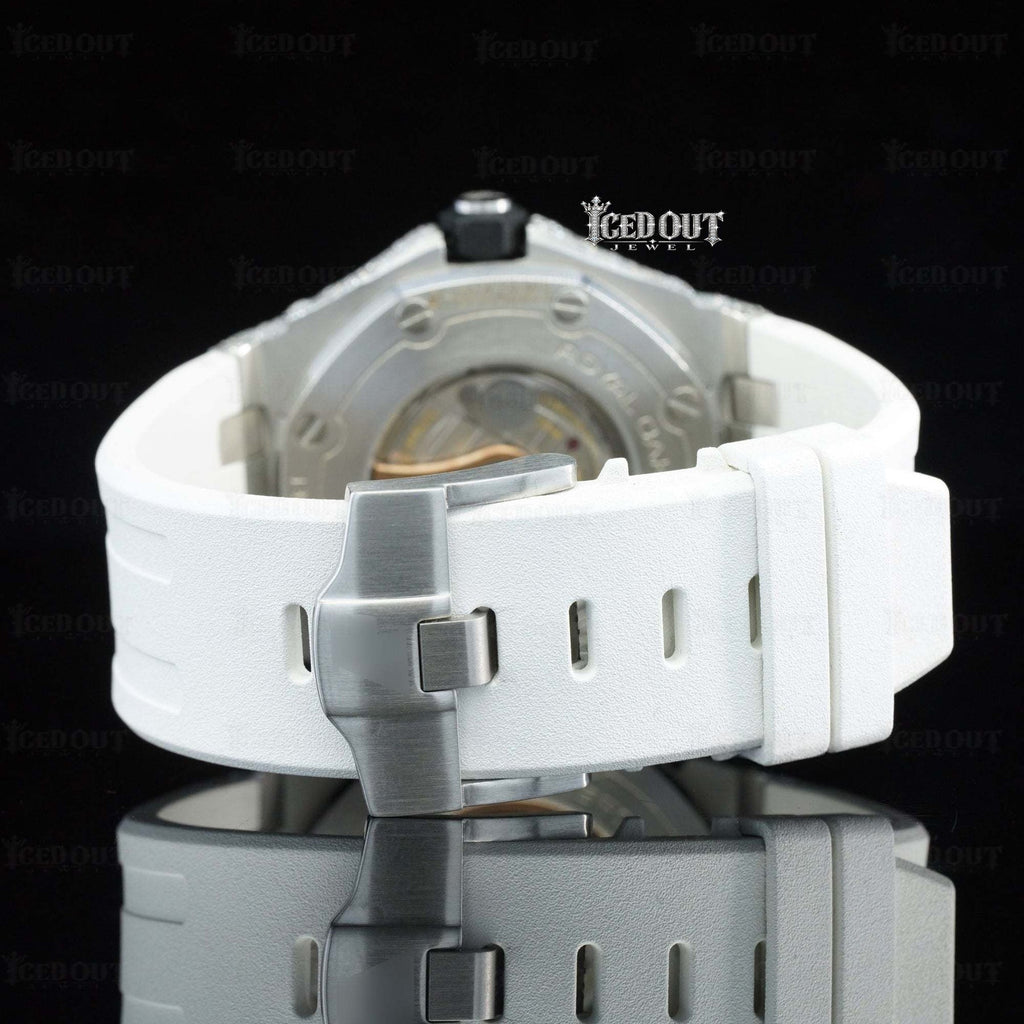 Moissanite AP Watch Rubber Band for Men