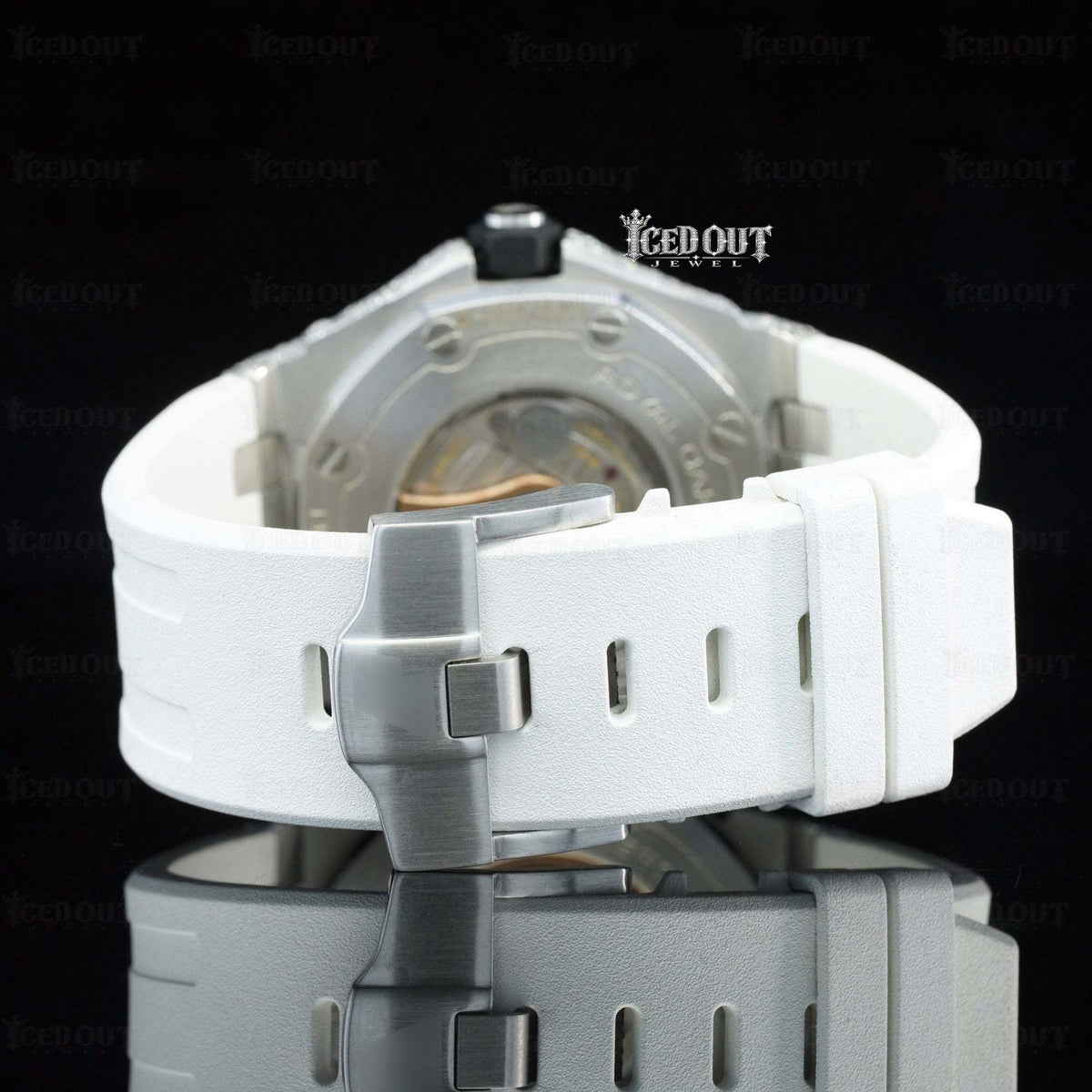 Moissanite AP Watch Rubber Band for Men