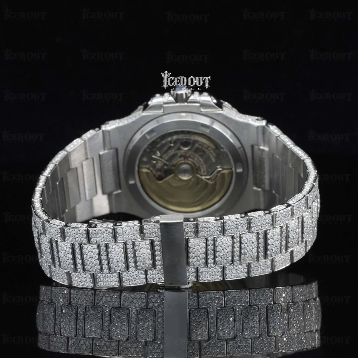 Moissanite Nautilus Patek Philippe Watch for Mens