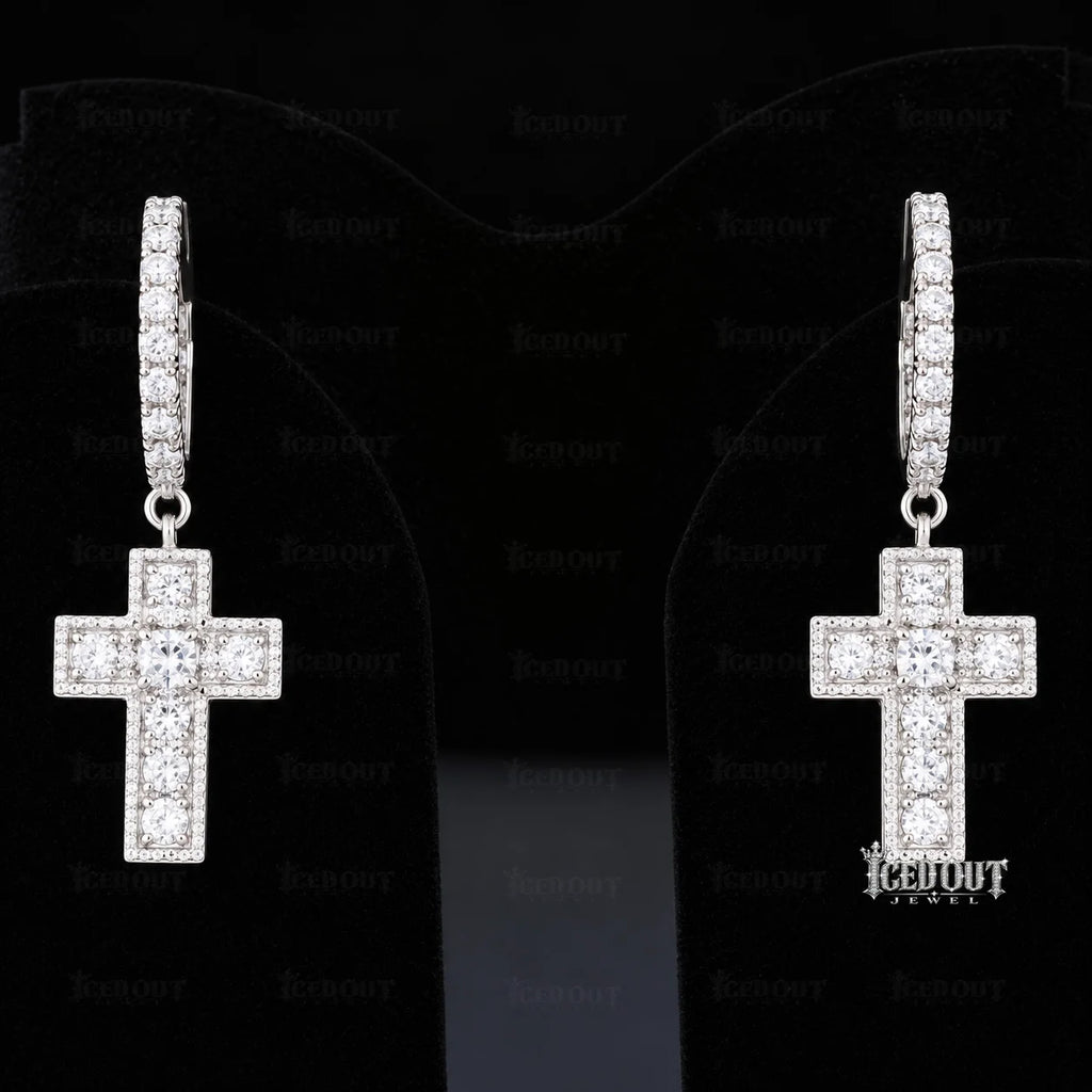 side view of best moissanite earrings
