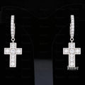 side view of best moissanite earrings
