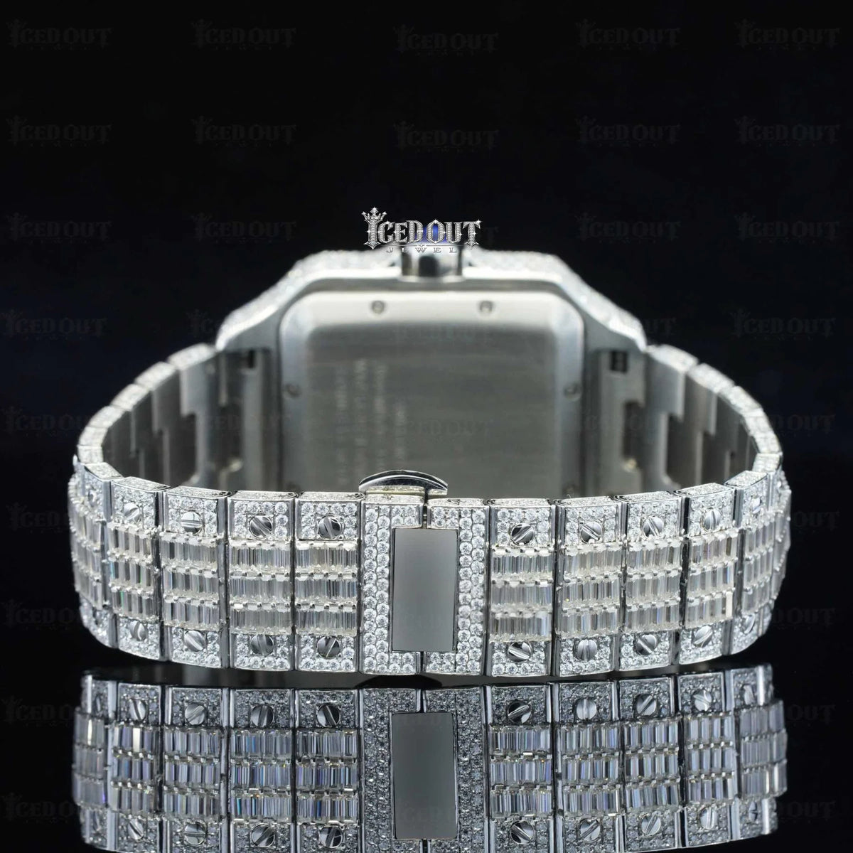 Roman Dial Baguette Diamond Cartier Watch