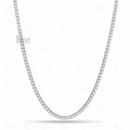 front view of tennis chain moissanite