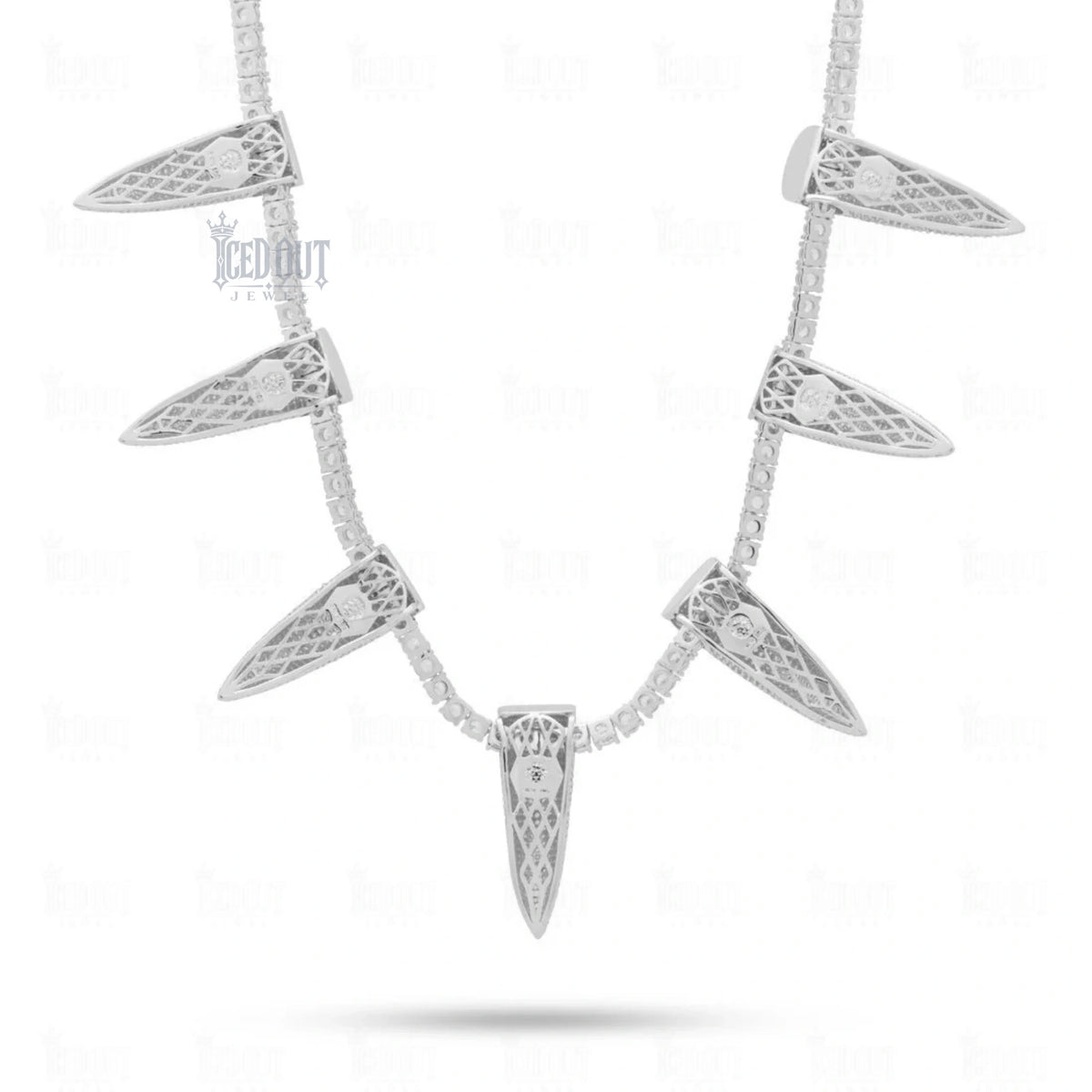 back view of tennis chains for men​