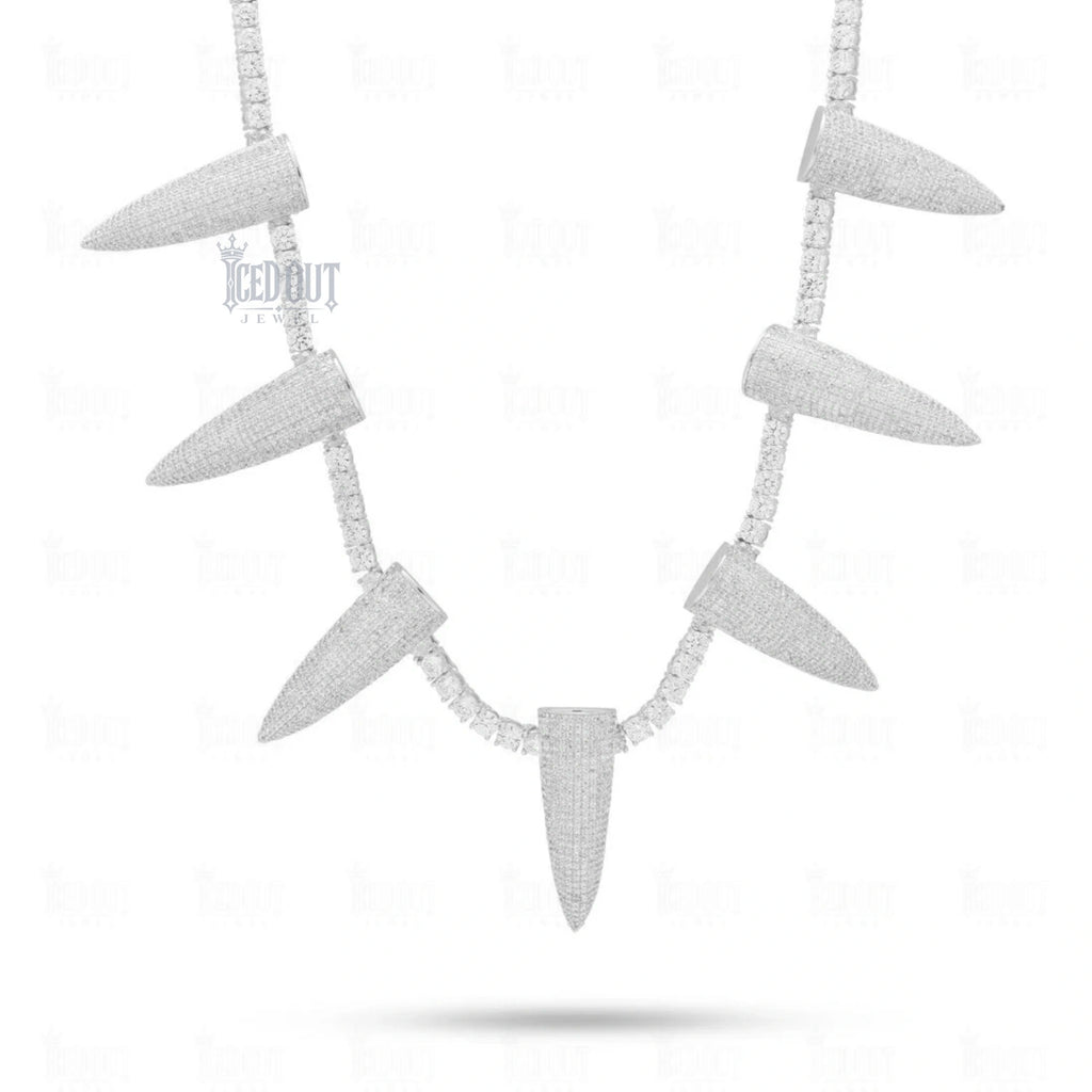 front view of wakanda tennis chain for men