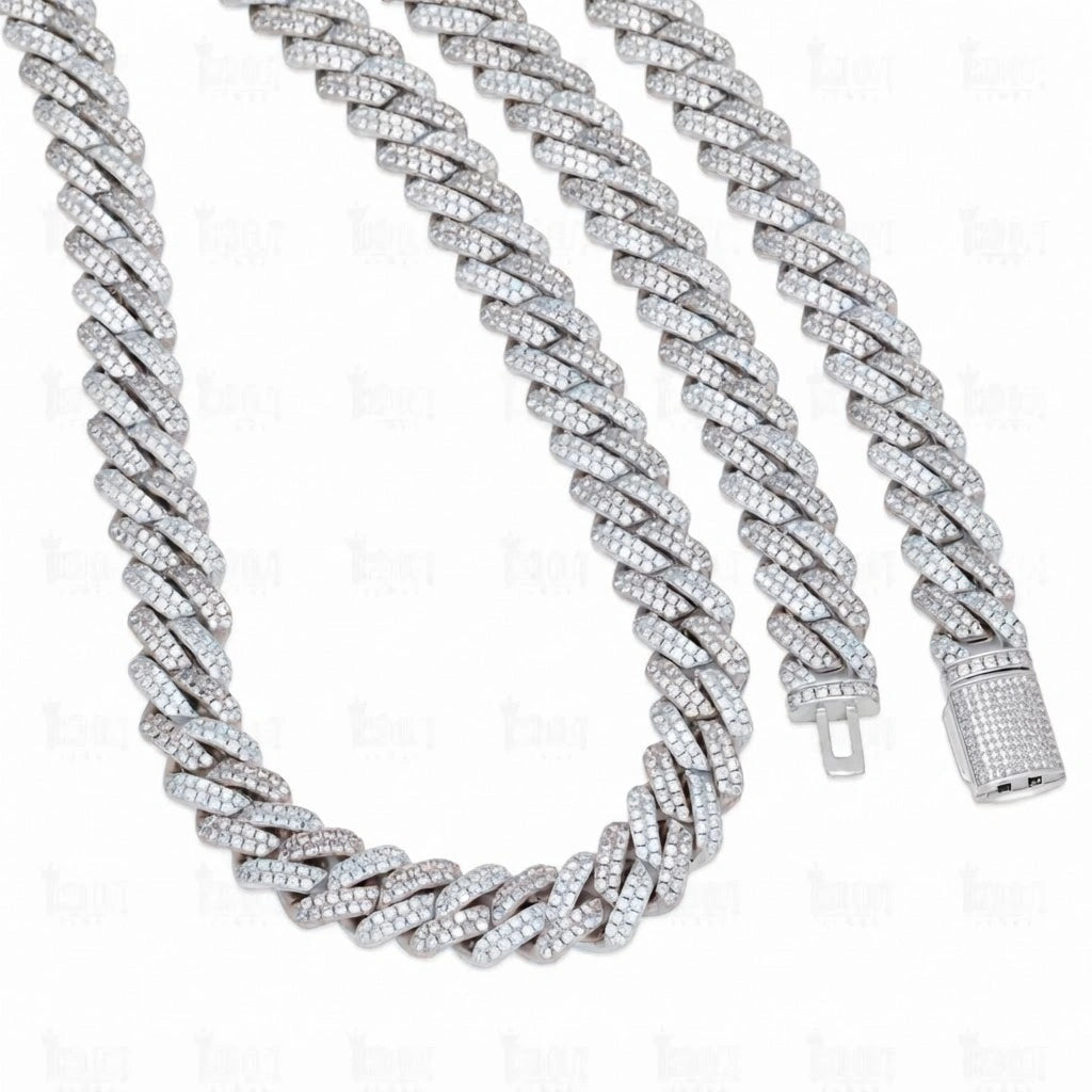 lock view of iced out chain