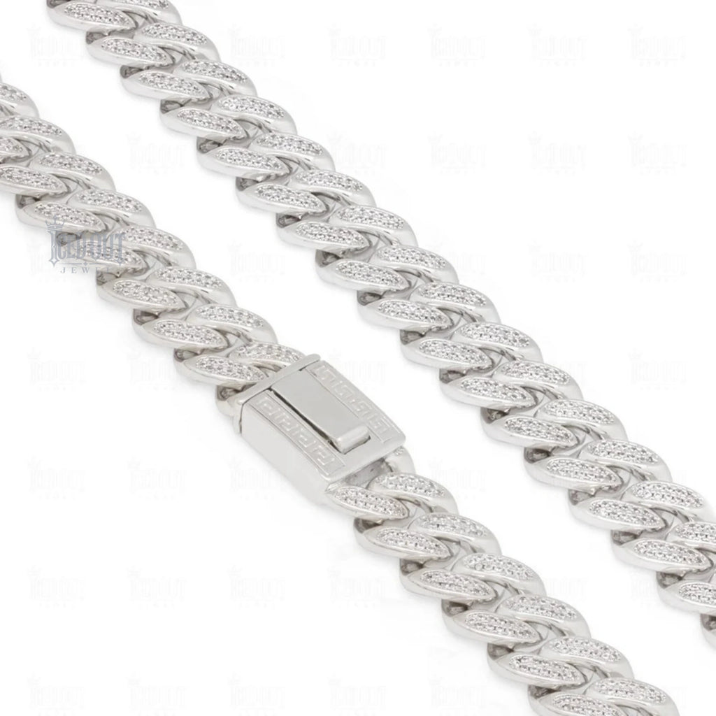 lock view of cuban link moissanite chain​