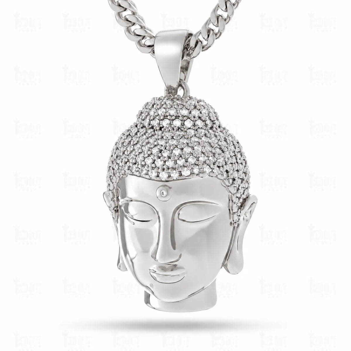 front view of moissanite necklace​

