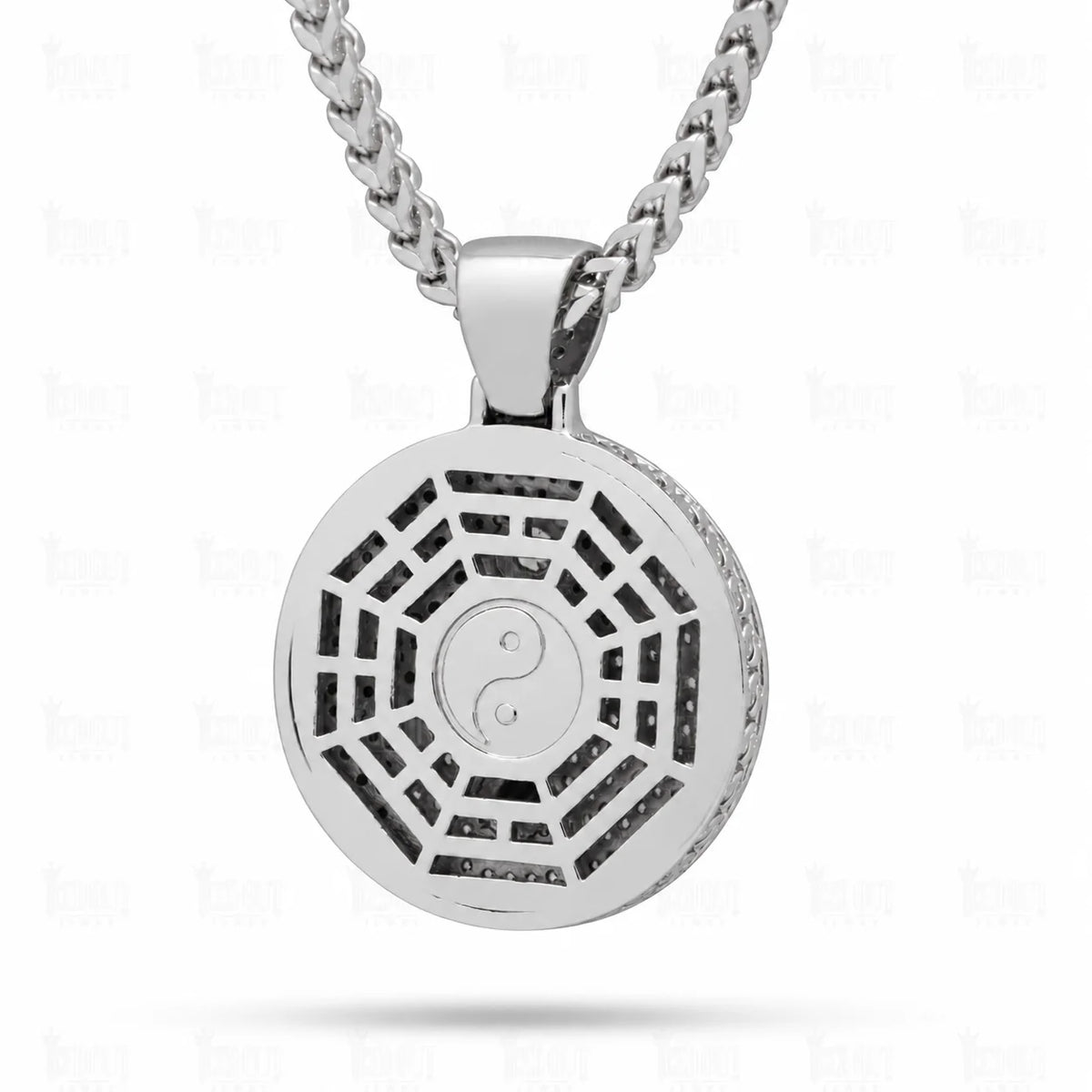 back view of initial medallion necklace​

