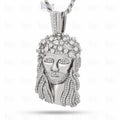 front view of jesus crucifix necklace