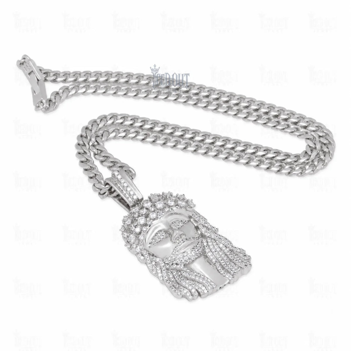 Full view of jesus christ necklace