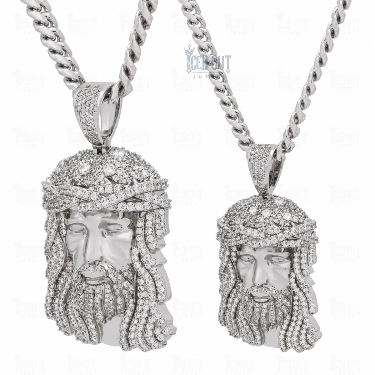 to view of moissanite women's necklace​


