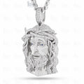 front view of christ pendant necklace