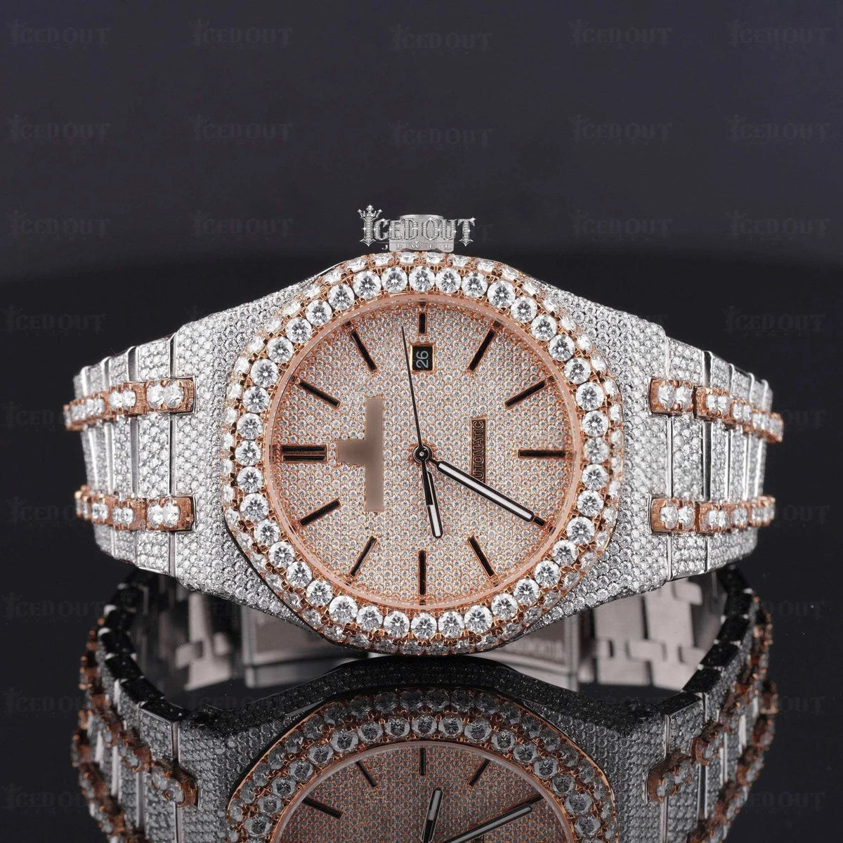Iced out Ap Watch Moissanite Diamond