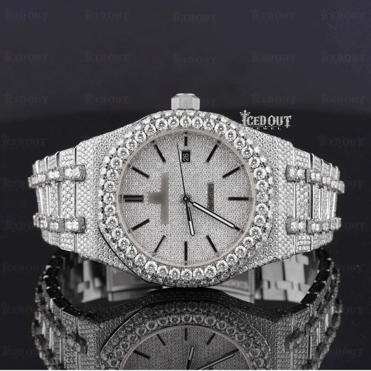 Iced out Ap Watch Moissanite Diamond