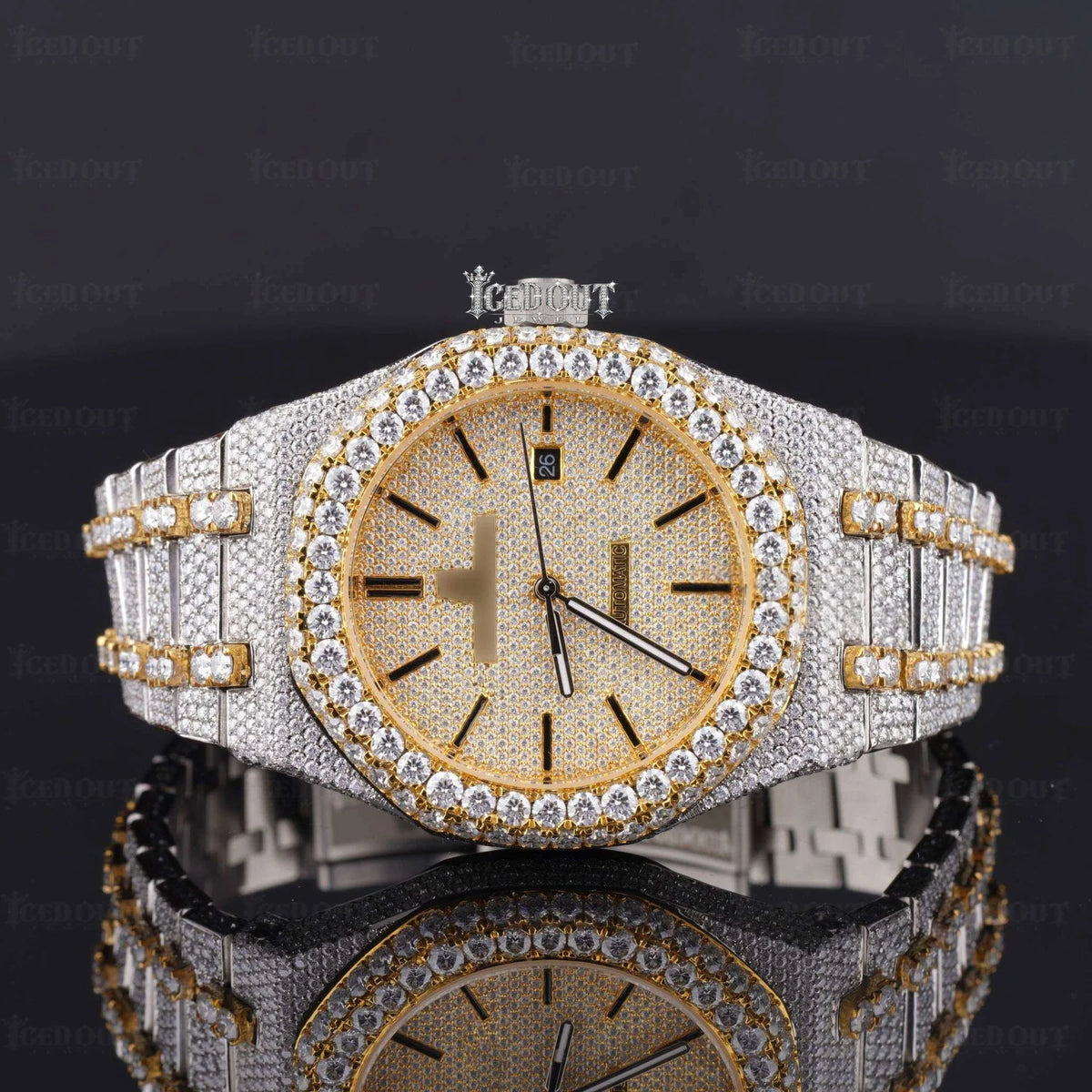 Iced out Ap Watch Moissanite Diamond